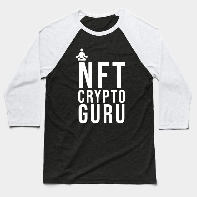 NFT Crypto Guru Baseball T-Shirt by ZoesPrints